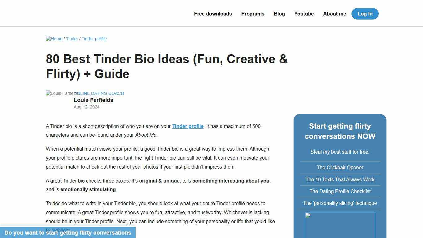 80 Best Tinder Bio Ideas (Fun, Creative & Flirty) + Guide
